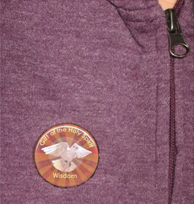 7 Gifts of the Holy Spirit Buttons